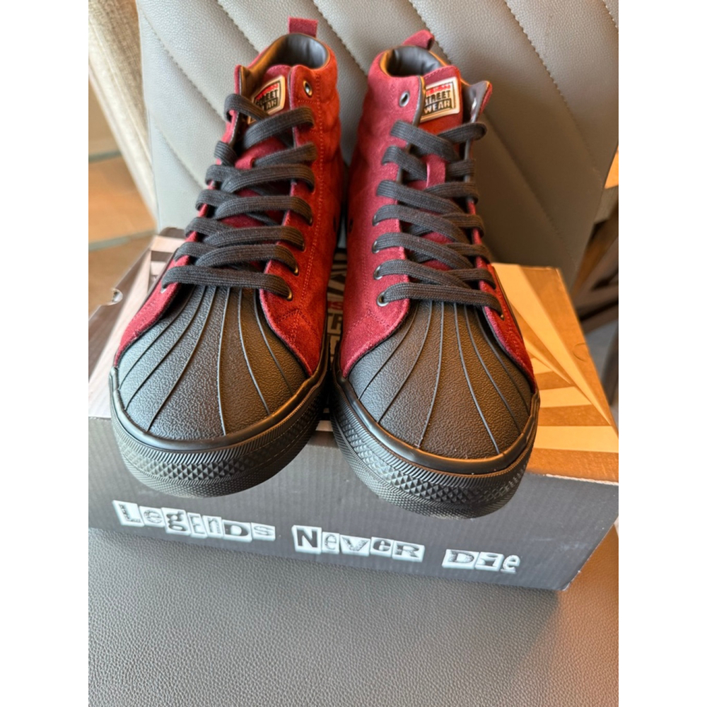 Men's Vision Street Wear Sneakers Size 13 Oxblood Black